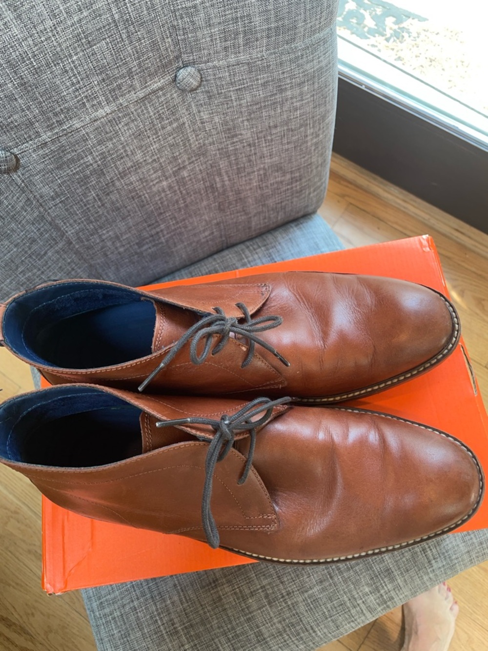 Hip and Cool Men’s Cole Haan Leather Ankle Boots. Size 10M - Picture 2 of 8